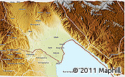 Physical 3D Map of Kyela