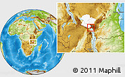 Physical Location Map of Kyela, highlighted parent region