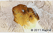 Physical 3D Map of Rungwe, lighten