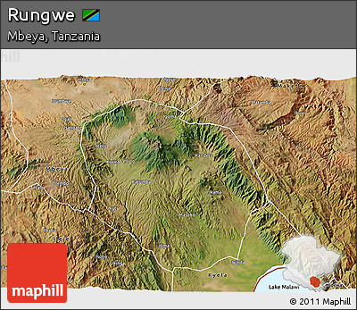 Satellite 3D Map of Rungwe