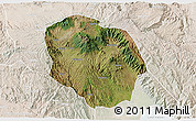 Satellite 3D Map of Rungwe, lighten