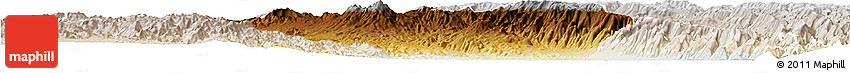 Physical Horizon Map of Rungwe, lighten