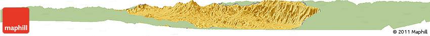Savanna Style Horizon Map of Rungwe, single color outside