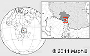 Blank Location Map of Rungwe, highlighted country, highlighted parent region
