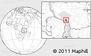 Blank Location Map of Rungwe, highlighted parent region