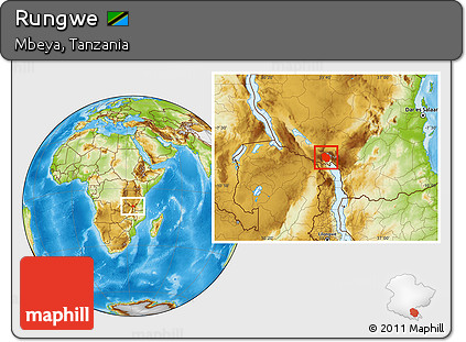 Physical Location Map of Rungwe