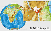 Physical Location Map of Rungwe, highlighted parent region