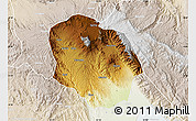 Physical Map of Rungwe, lighten