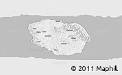 Gray Panoramic Map of Rungwe, single color outside