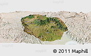 Satellite Panoramic Map of Rungwe, lighten
