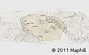 Shaded Relief Panoramic Map of Rungwe, lighten