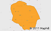 Political Simple Map of Rungwe, cropped outside