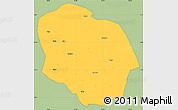 Savanna Style Simple Map of Rungwe, single color outside