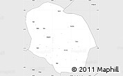 Silver Style Simple Map of Rungwe