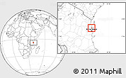 Blank Location Map of Zansibar West