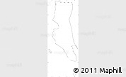 Blank Simple Map of Zansibar West, cropped outside, no labels