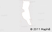 Classic Style Simple Map of Zansibar West, cropped outside