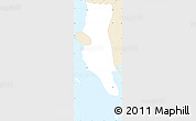 Classic Style Simple Map of Zansibar West