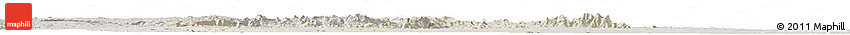 Shaded Relief Horizon Map of Morogoro, semi-desaturated