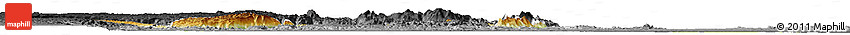 Physical Horizon Map of Kilombero, darken, desaturated