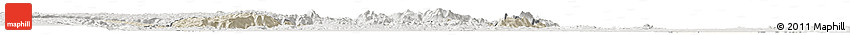 Shaded Relief Horizon Map of Kilombero, lighten, semi-desaturated