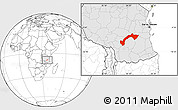 Blank Location Map of Kilombero, highlighted country