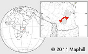 Blank Location Map of Kilombero, highlighted parent region
