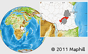 Physical Location Map of Kilombero, highlighted country, highlighted parent region