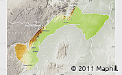 Physical Map of Kilombero, lighten, semi-desaturated