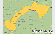 Savanna Style Simple Map of Kilombero