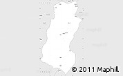 Silver Style Simple Map of Kilosa