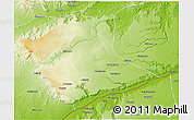 Physical 3D Map of Newala