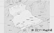 Silver Style 3D Map of Newala