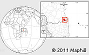 Blank Location Map of Newala