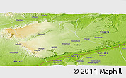 Physical Panoramic Map of Newala