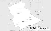 Silver Style Simple Map of Newala