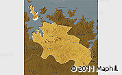 Physical 3D Map of Geita, darken