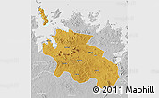 Physical 3D Map of Geita, lighten, desaturated