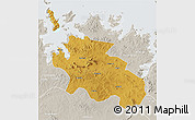 Physical 3D Map of Geita, lighten, semi-desaturated