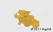 Physical 3D Map of Geita, single color outside