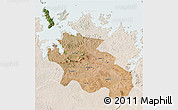 Satellite 3D Map of Geita, lighten