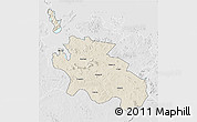 Shaded Relief 3D Map of Geita, lighten, desaturated