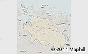 Shaded Relief 3D Map of Geita, semi-desaturated