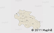 Shaded Relief 3D Map of Geita, single color outside