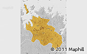 Physical Map of Geita, lighten, desaturated