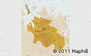 Physical Map of Geita, lighten