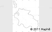 Blank Simple Map of Geita, cropped outside, no labels
