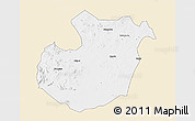 Classic Style 3D Map of Kwimba, single color outside
