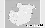 Gray 3D Map of Kwimba, single color outside
