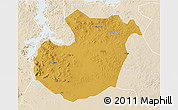 Physical 3D Map of Kwimba, lighten